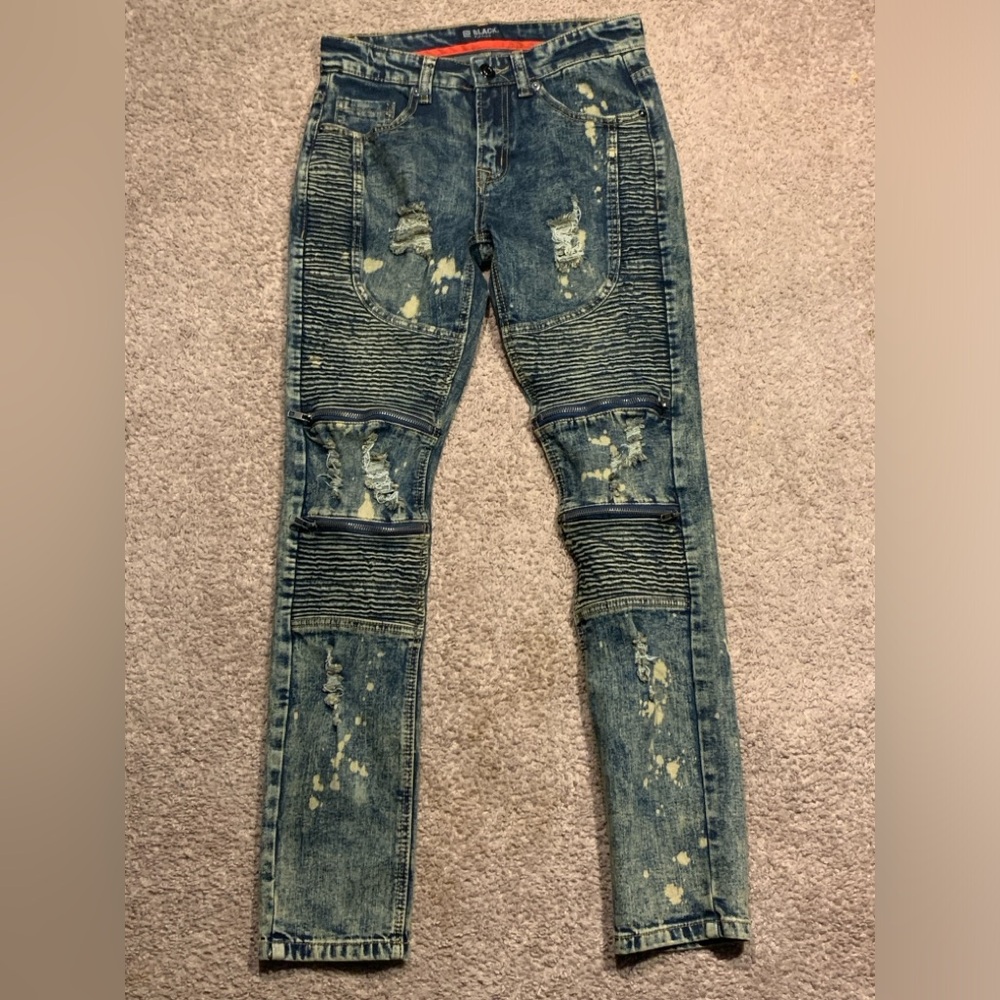 Black premium brand skinny flex jeans 26x30